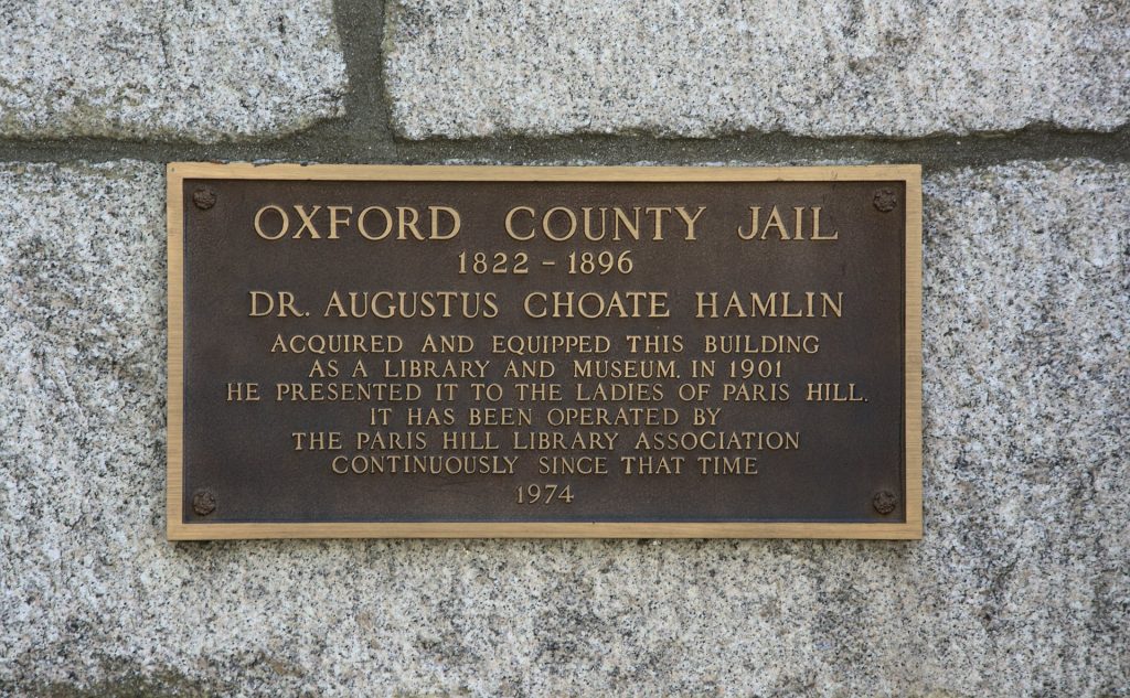 Oxford County Jail, Paris Hill