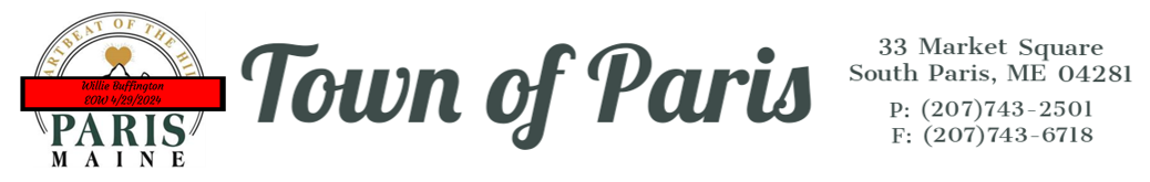 Logo for Town of Paris